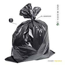 Saco De Lixo 100 Litros Resistente- P5 - 20 Unidades