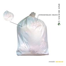 Saco De Lixo 40 Litros Super Reforçado Branco - 50 Unidades