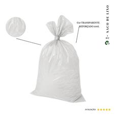 Saco De Lixo 300l Reforçado Transparente 50 Und