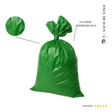 Saco De Lixo 200l Reforçado Verde 100 Und