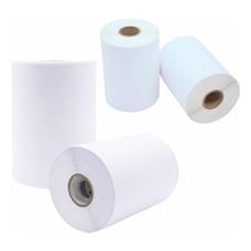 4 Rolos Etiqueta Bobina Adesiva Couchê 10x5cm (100x50mm)