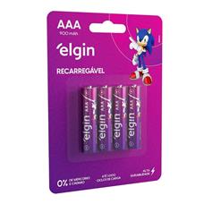 Aaa 1000 Mah Pilha Recarreg.elgin Blist4