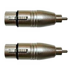Adaptador Rca Macho P/xlr 3p Fêmea Niq. Wc 242 Ad 02 Unidades Wireconex