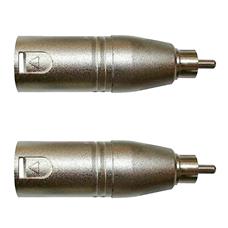 Adaptador Rca Macho P/xlr 3p Macho Niq. Wc 243 Ad 02 Unidades Wireconex