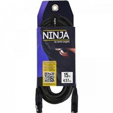 Cabo XLR Macho x XLR Fêmea 4,57m Ninja LW B Santo Angelo