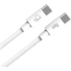 Cabo Tipo C x Tipo C TC602 2 Metros Branco ELG