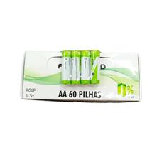 Caixa Com 60 Pilhas Aa Zinco Flex