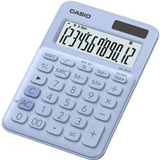 Calculadora de Mesa Casio MS20UC 12 Dígitos Azul Claro