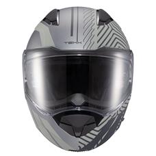 Capacete Texx Escam Kratos Cyber Cinz Fosc 56