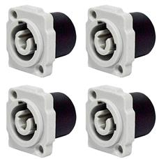 Conector De Ac-out Painel Wc 1833 Out P Gy Pgy Azul Wireconex 04 Unidades