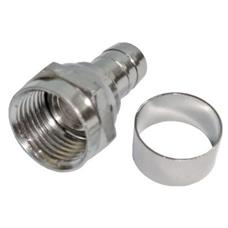 Conector F Rg 6 Com Anel Storm 100 Unidades