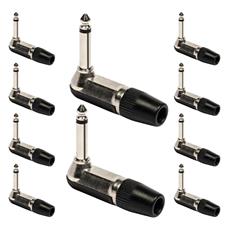 Conector P10 Macho Linha Mono Metal 90 Graus Storm 10 Un