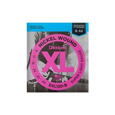 Cordas Para Guitarra D Addario Xl Nickel Wound Exl120-b .009-.042 Com Corda Extra Pl009