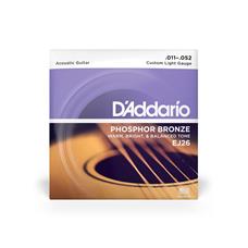 Cordas Para Violão Aço D Addario Phosphor Bronze Ej26 .011-.052