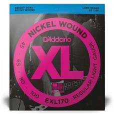 Encordoamento Baixo 4 Cordas .045-.100 XL Nickel EXL170 D Addario