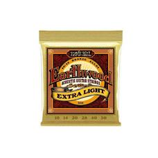 Encordoamento P/violão Aço Earthwood Extra Leve 80/20 Bronze Ernie Ball 010'-050' P02006
