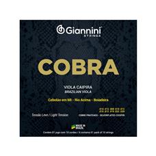 Encordoamento Viola Giannini Cobre Prateado Leve Gesvl