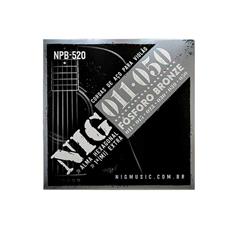 Encordoamento Violão Aço Fósforo Bronze 011'-050' Npb520 Nig