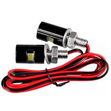 Fixador De Placa Com Led Bering Parafuso 6mm (par) Preto