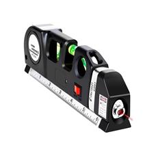 Nível Laser 3 Linhas e Trena Régua 2,5m Nivelador Profissional