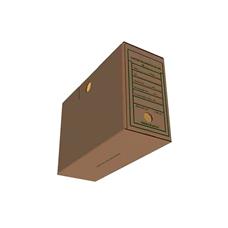 Arquivo Morto Papelão Kraft  344mm x 125mm x 237mm - 1 Unidade