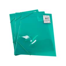 Caixa 10 Pastas Aba Elástico Ofício Verde 315 Plascony - 10 Unidades