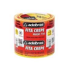 Fita Adesiva Crepe Mask 710 48mm x 50m Adelbras - 2 Rolos