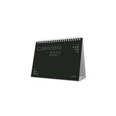 Calendário de Mesa 2027 Brief Spiral 2749195 Preto 7 Folhas