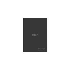Agenda Diária 2027 Capa Dura Costurada Brief Executive Spiral 2749164 Preto 176 Folhas